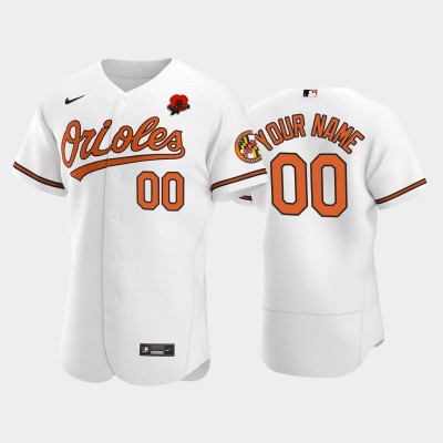 Baltimore Orioles Custom Men's Nike Authentic 2021 Memorial Day MLB Jersey White